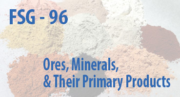 Ores, Minerals, and Their Primary Products